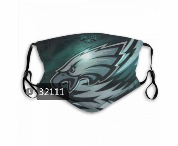 NFL 2020 Philadelphia Eagles #59 Dust mask with filter->nfl dust mask->Sports Accessory
